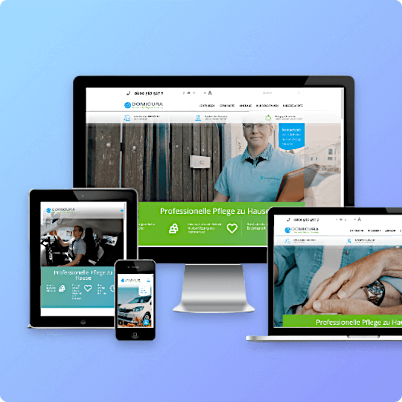 chooomedia-de-showcase-2-referenz-domicura-pflege-de Web Design: Socialcooks Social Media Agenur München hoch performante social media kampagnen